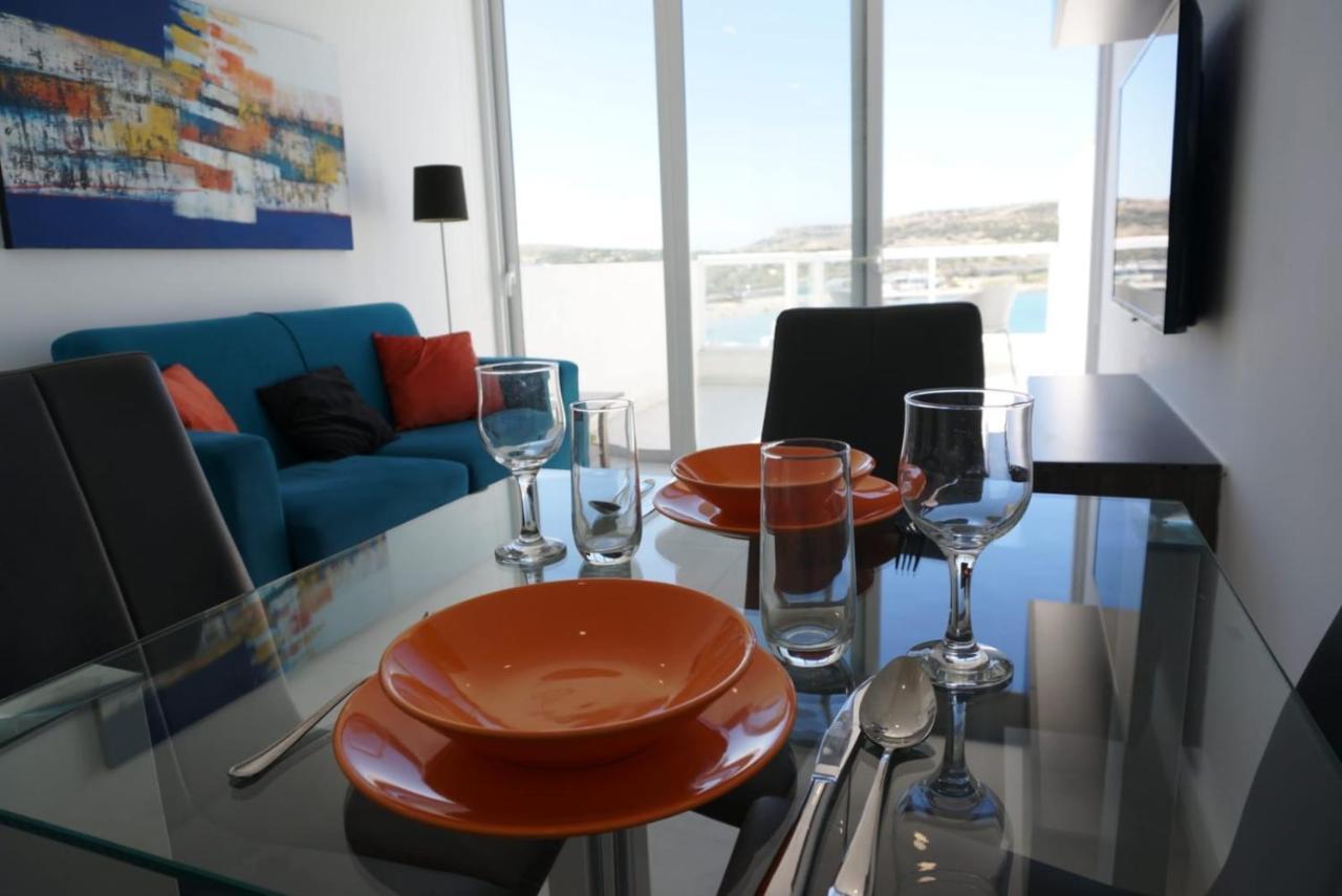 Апартаменты Sea View Penthouse Mellieha Bay Экстерьер фото