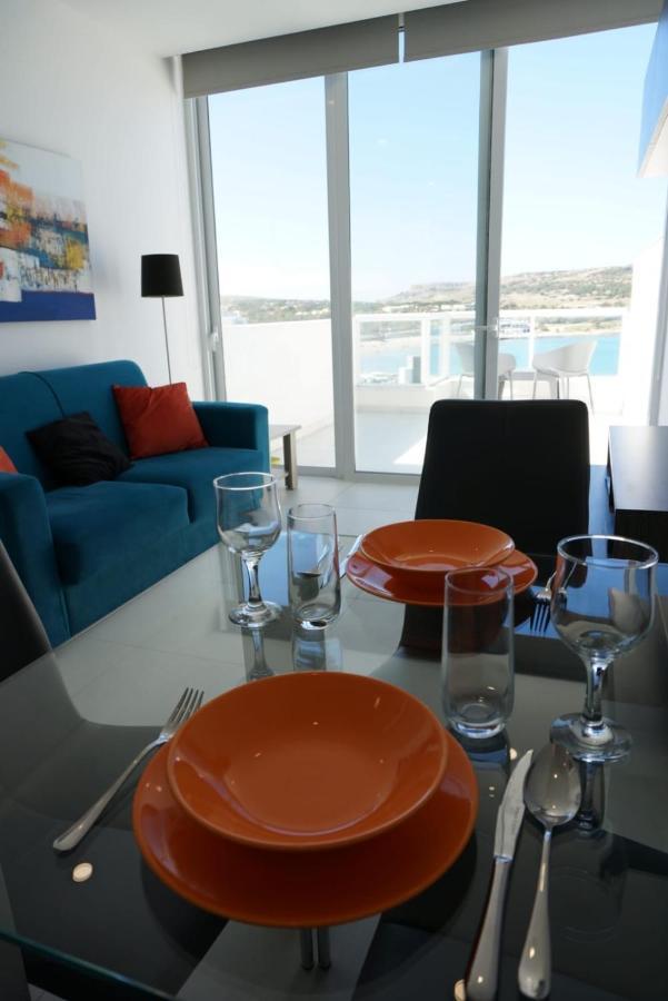 Апартаменты Sea View Penthouse Mellieha Bay Экстерьер фото